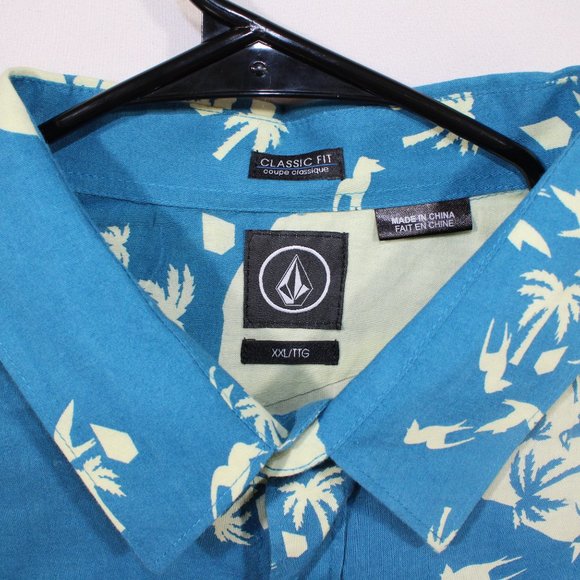 Volcon Men's Floral Short Sleeve Hawaiian Sz XXL - Picture 2 of 3